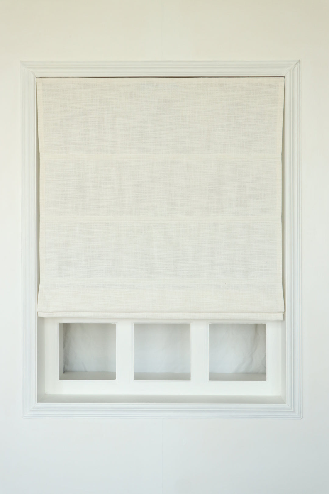 Lia Linen Roman Blinds & Shades | Flat Fold