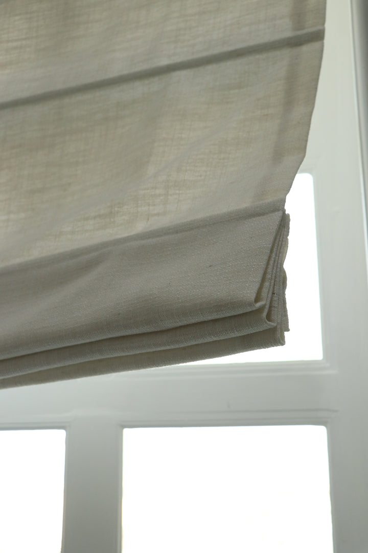 Lia Linen Roman Blinds & Shades | Plain Fold