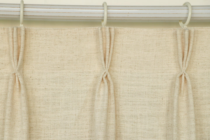 Lindy Cotton Blend Curtains & Drapes French Pleated