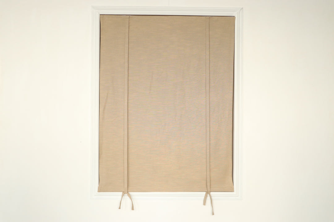 Lia Linen Roman Blinds & Shades Cord Lift | Tie