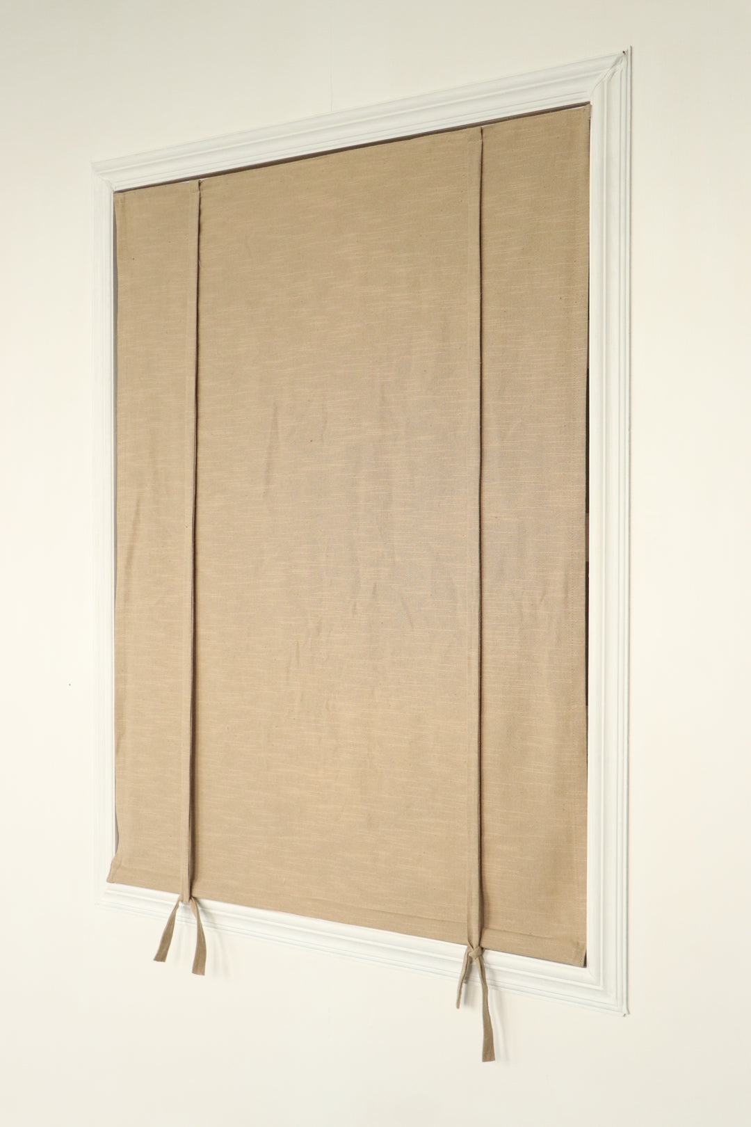 Lia Linen Roman Blinds & Shades Cord Lift | Tie