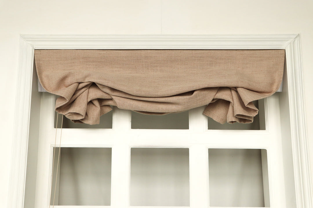 Sia Linen Roman Blinds & Shades Cord Lift | Swag