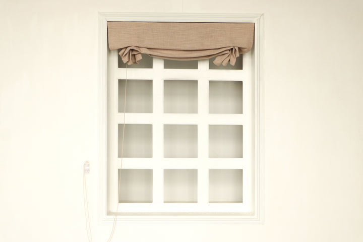 Lia Linen Roman Blinds & Shades Cord Lift | Swag