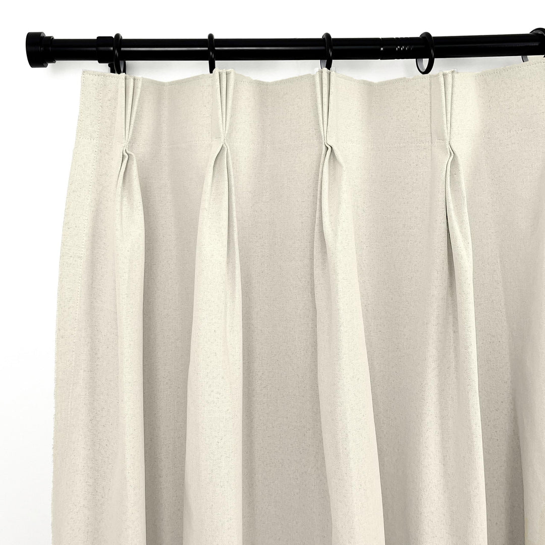 Haven Blackout Yarn-Dyed Linen Curtains & Drapes Pleated