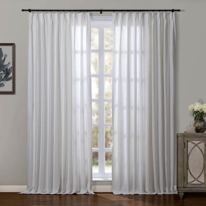 Joy Linen Curtains & Drapes French Pleated