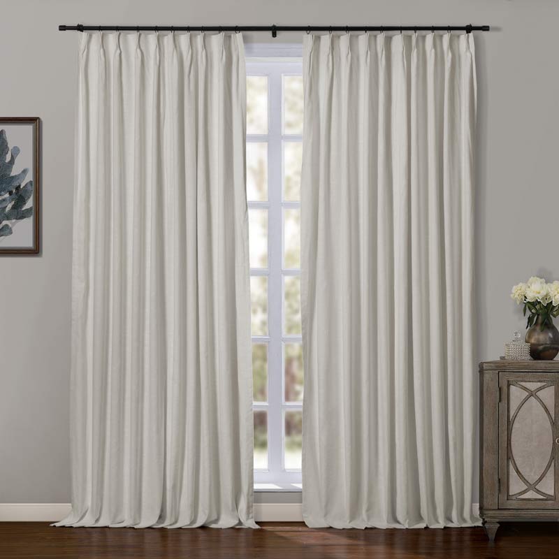 Joy Linen Curtains & Drapes French Pleated