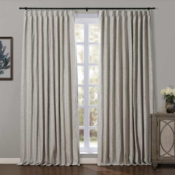 Joy Linen Curtains & Drapes French Pleated