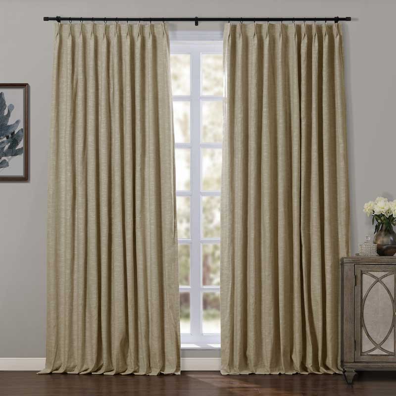 Joy Linen Curtains & Drapes French Pleated