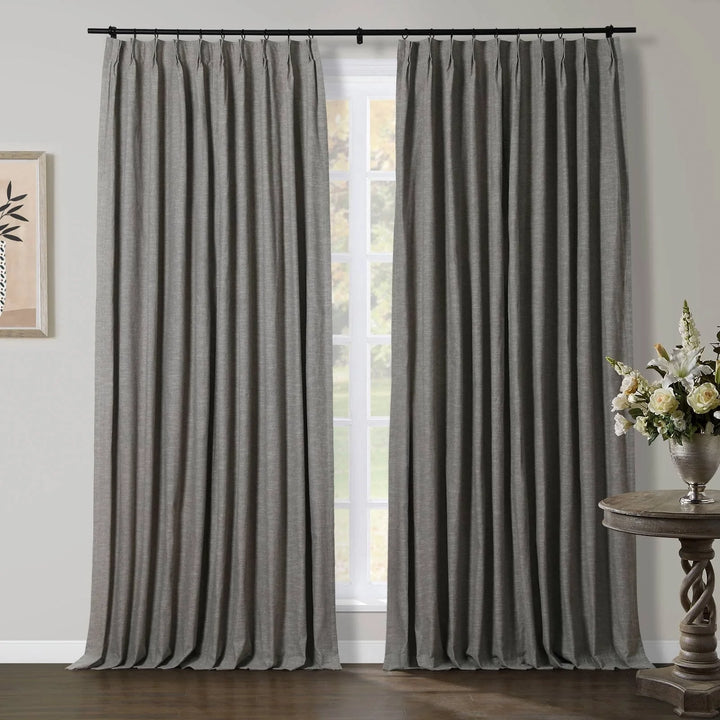 Joy Linen Curtains & Drapes French Pleated