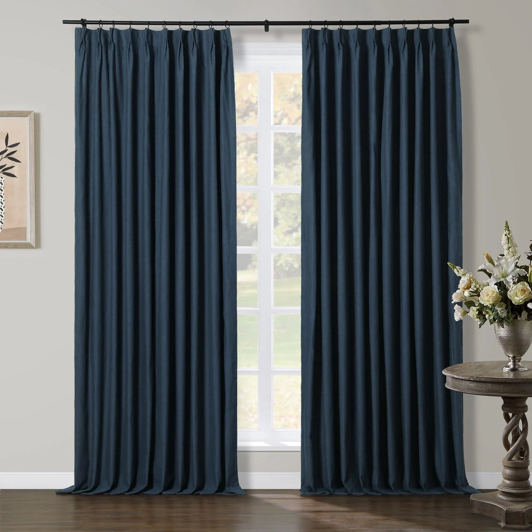 Joy Linen Curtains & Drapes French Pleated