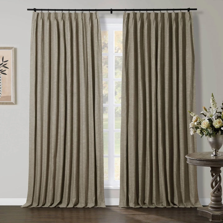 Joy Linen Curtains & Drapes French Pleated