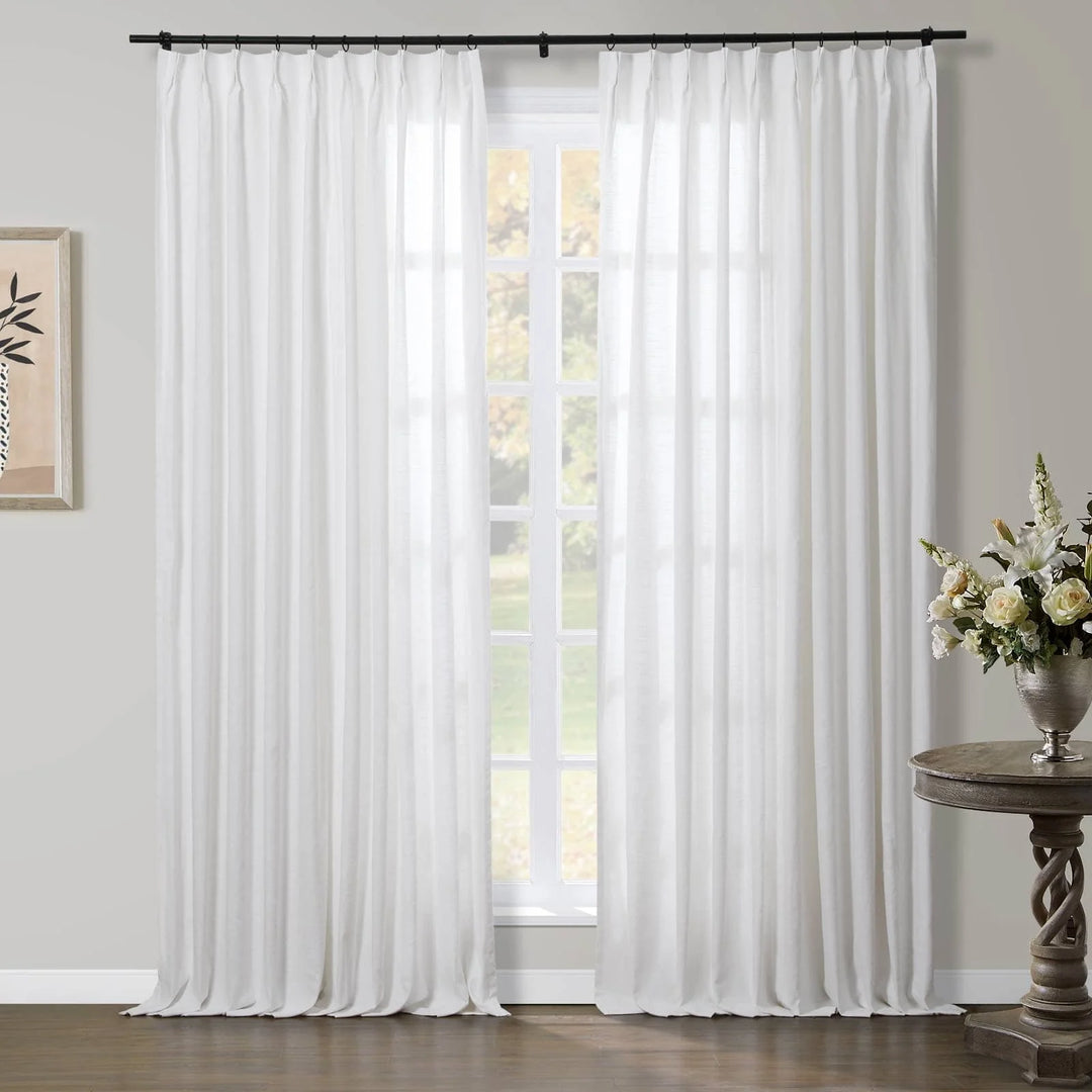 Joy Linen Curtains & Drapes French Pleated