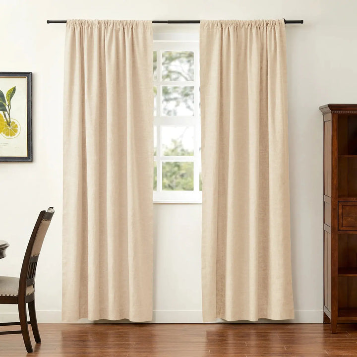 Sia Linen Curtains & Drapes Soft Top