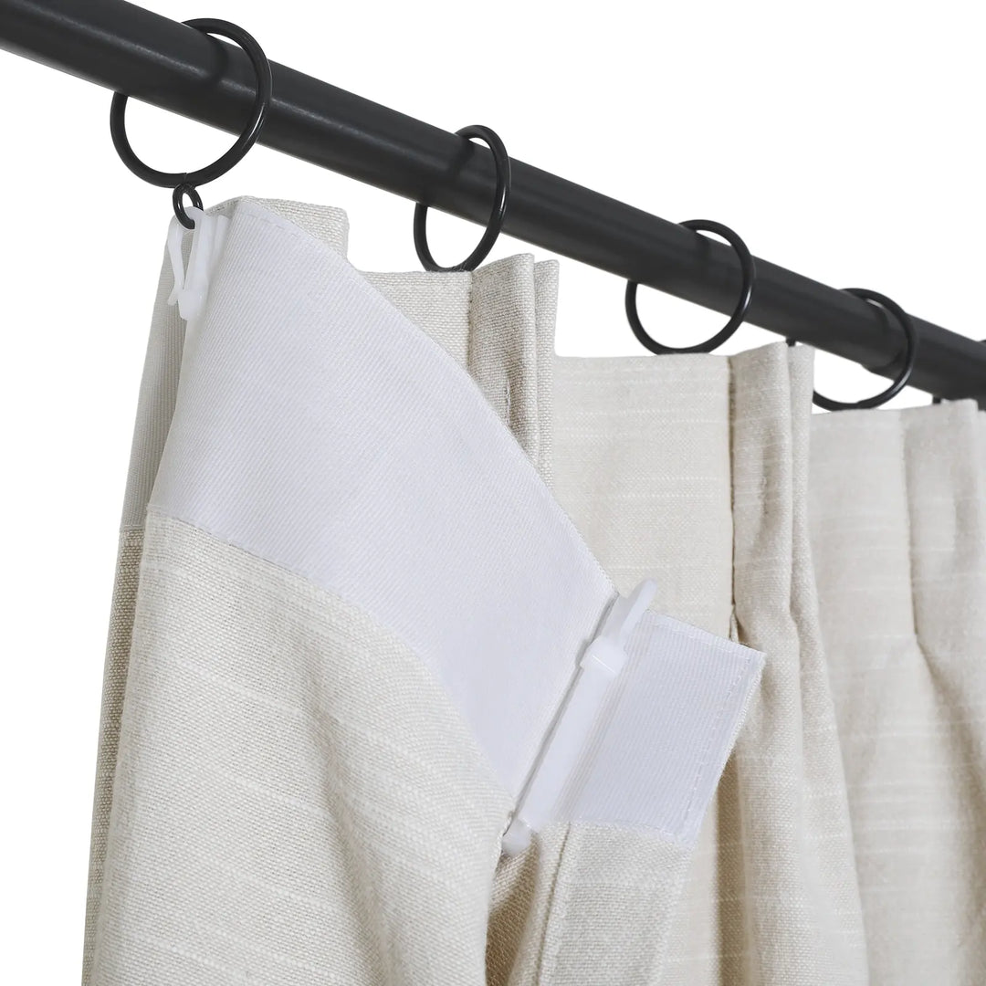 Joy Linen Curtains & Drapes Pleated