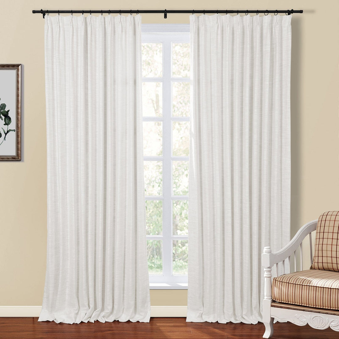 Kay Linen Curtains & Drapes Pleated