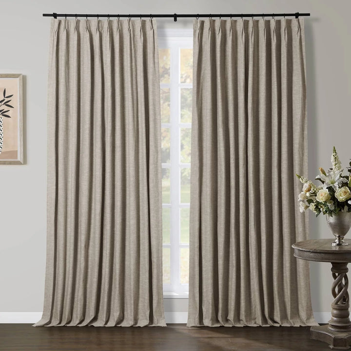 Joy Linen Curtains & Drapes French Pleated