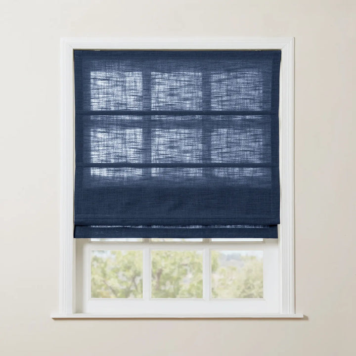 Kay Linen Roman Blinds & Shades | Plain Fold