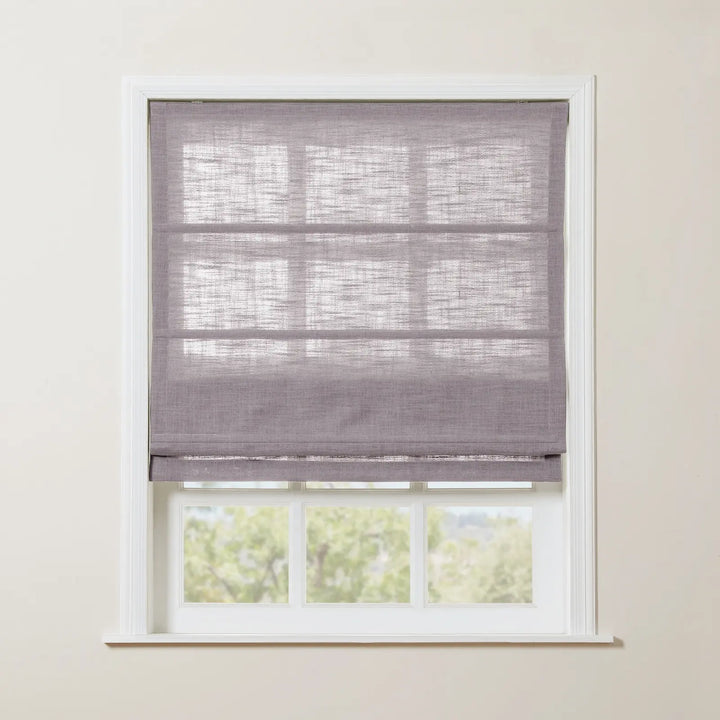 Kay Linen Roman Blinds & Shades | Plain Fold