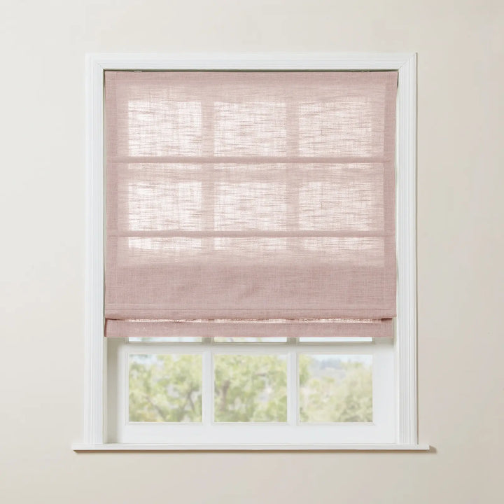 Kay Linen Roman Blinds & Shades | Plain Fold