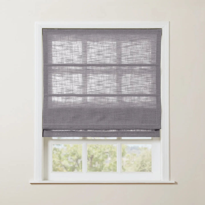 Kay Linen Roman Blinds & Shades | Plain Fold