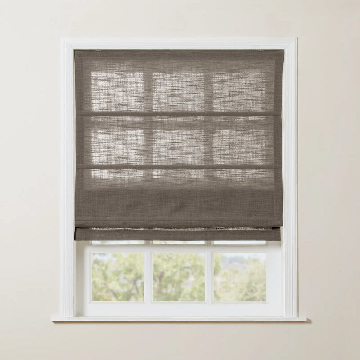 Kay Linen Roman Blinds & Shades | Plain Fold