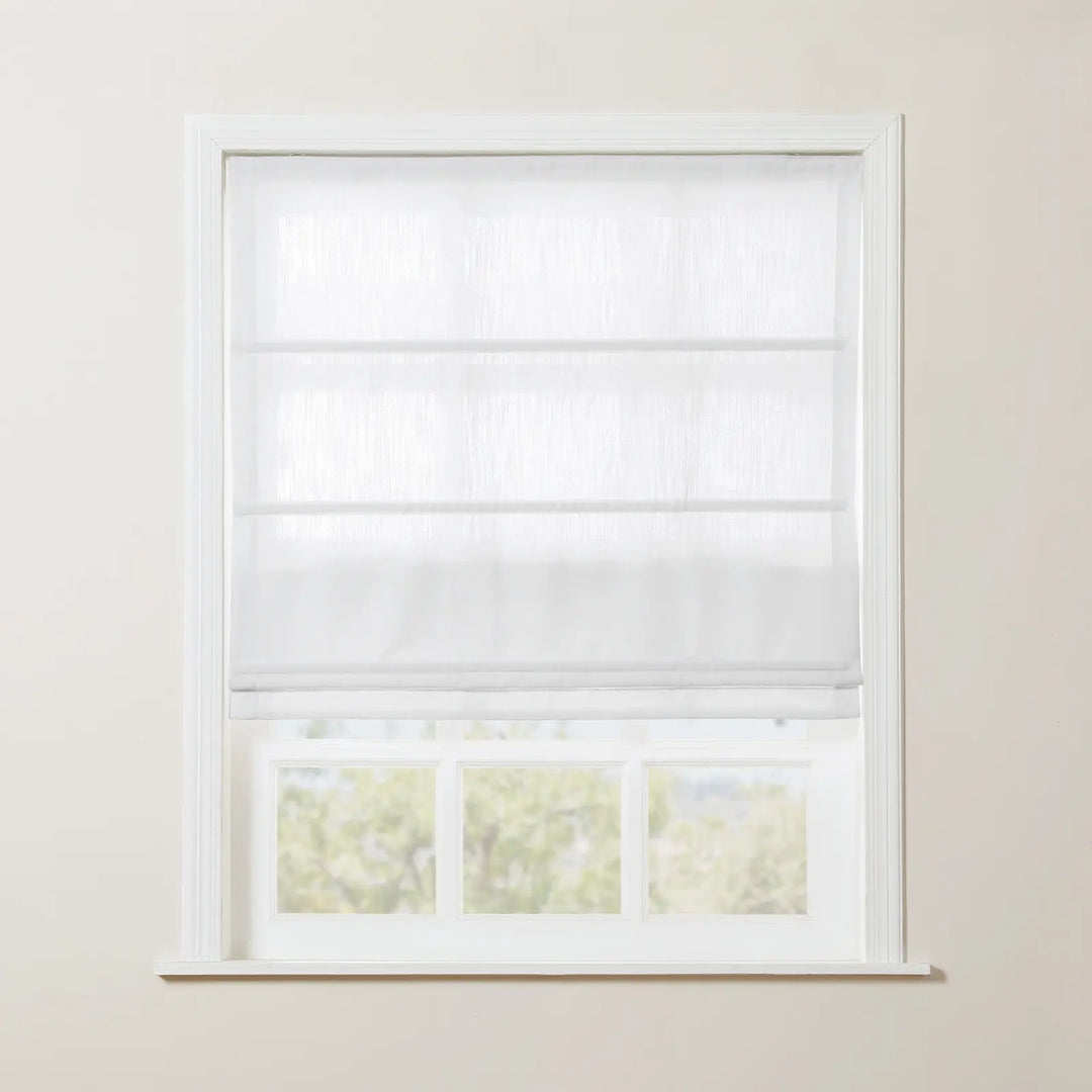 Kay Linen Roman Blinds & Shades | Plain Fold