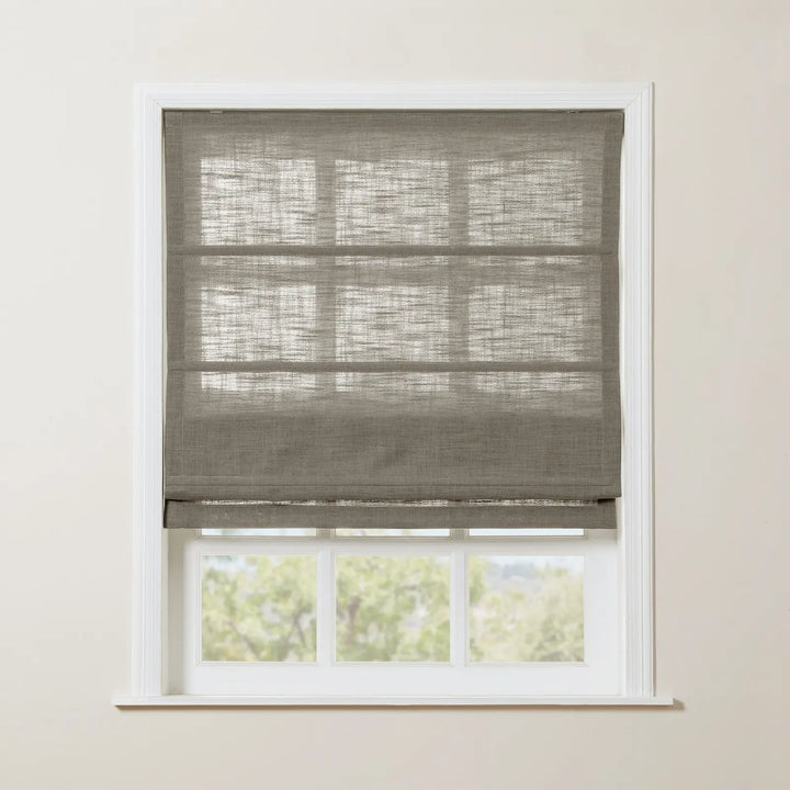 Kay Linen Roman Blinds & Shades | Plain Fold