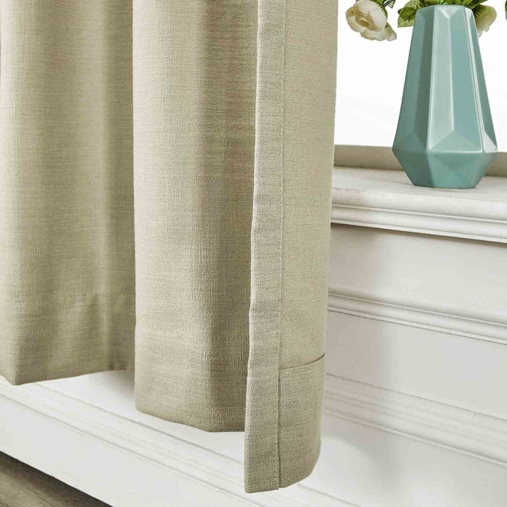 Lindy  Cotton Blend Curtains & Drapes Grommet