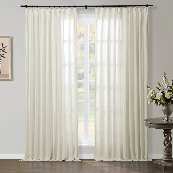 Joy Linen Curtains & Drapes French Pleated