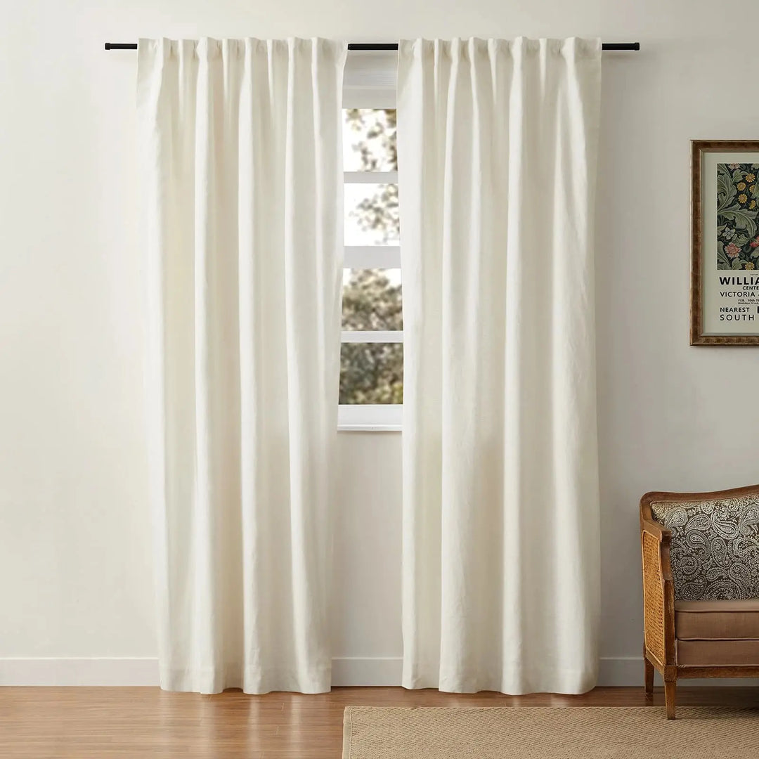 Sia Linen Curtains & Drapes Soft Top