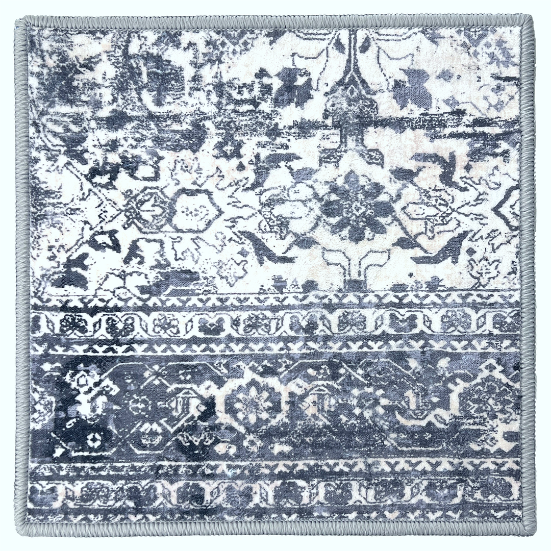 Pace Persian-Style Silver and Blue Rug