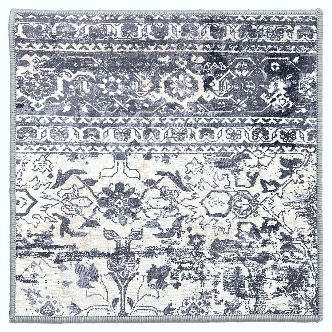 Pace Persian-Style Silver and Blue Rug