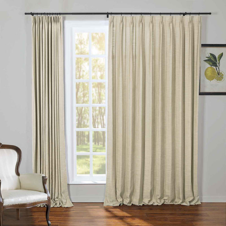 Kay Linen Curtains & Drapes Pleated