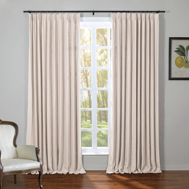 Kay Linen Curtains & Drapes Pleated