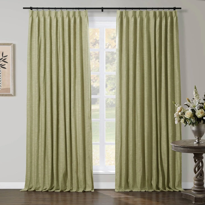 Joy Linen Curtains & Drapes French Pleated