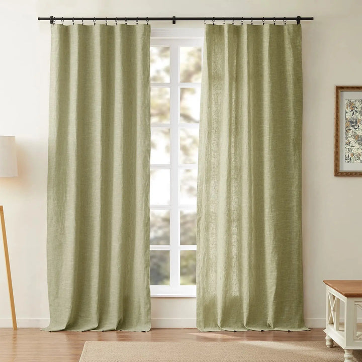 Sia Linen Curtains & Drapes Soft Top