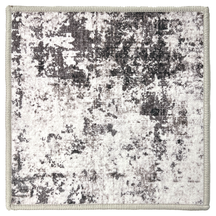 Smog Modern Synthetic Silver Graphite Rug