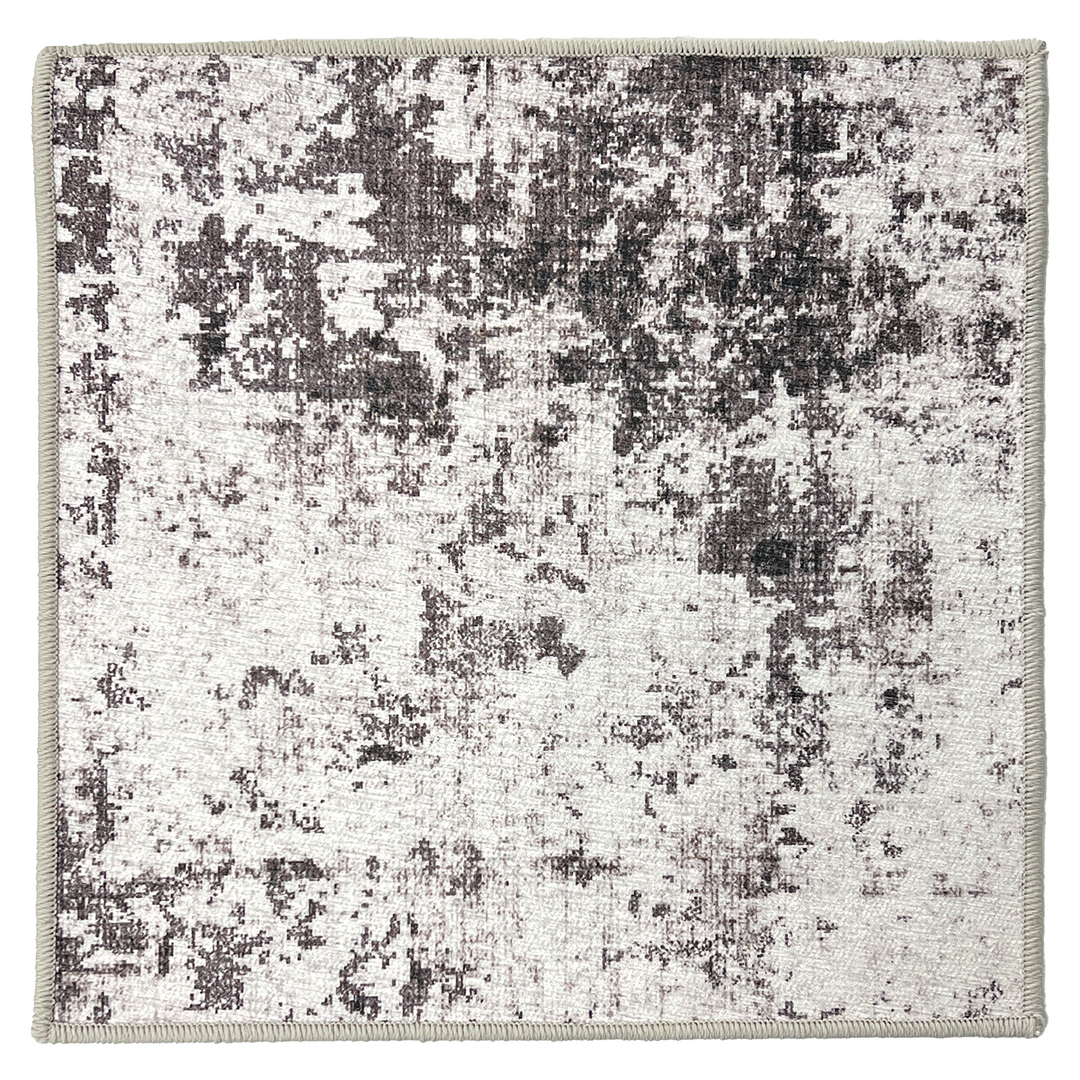 Smog Modern Synthetic Silver Graphite Rug