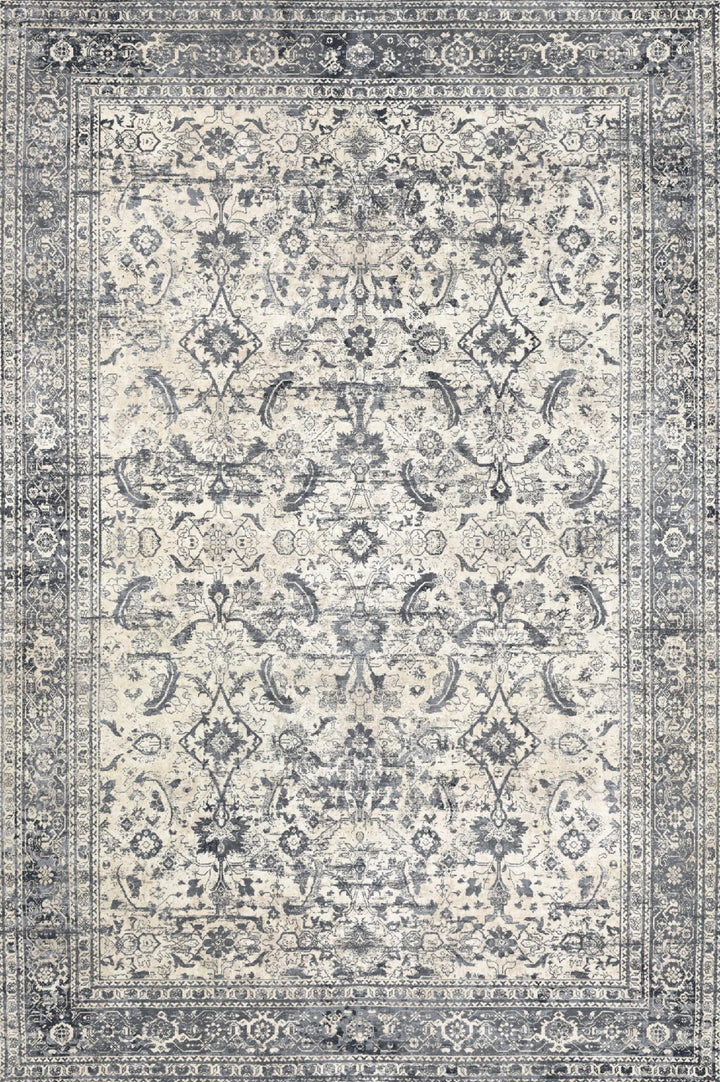 Pace Persian-Style Silver and Blue Rug