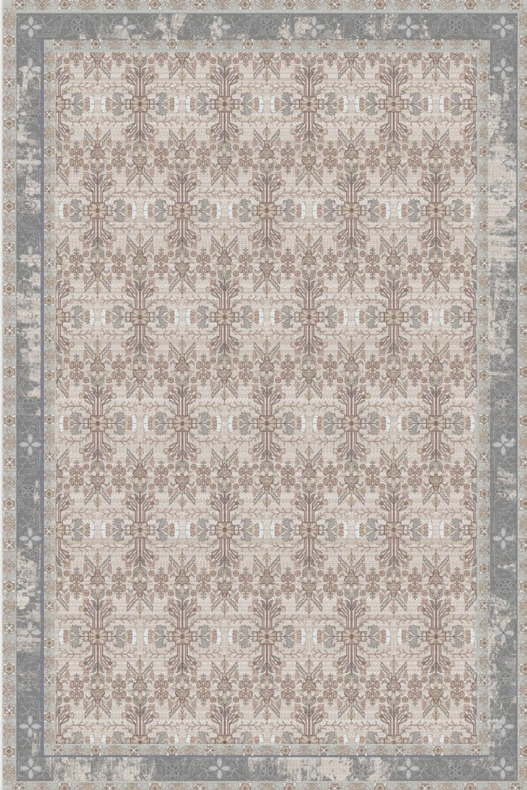 Rosy Ivory Hand-Tufted Rug