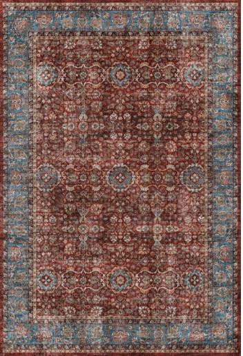 Ela Handwoven Rust Red Rug