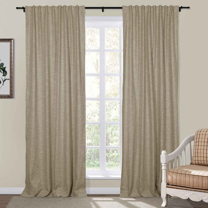 Sia Linen Curtains & Drapes Soft Top