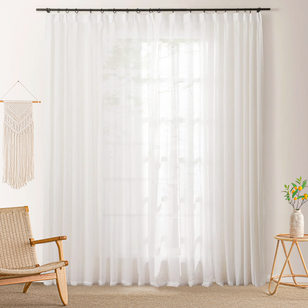 Fost Sheer Curtains & Drapes Pleated