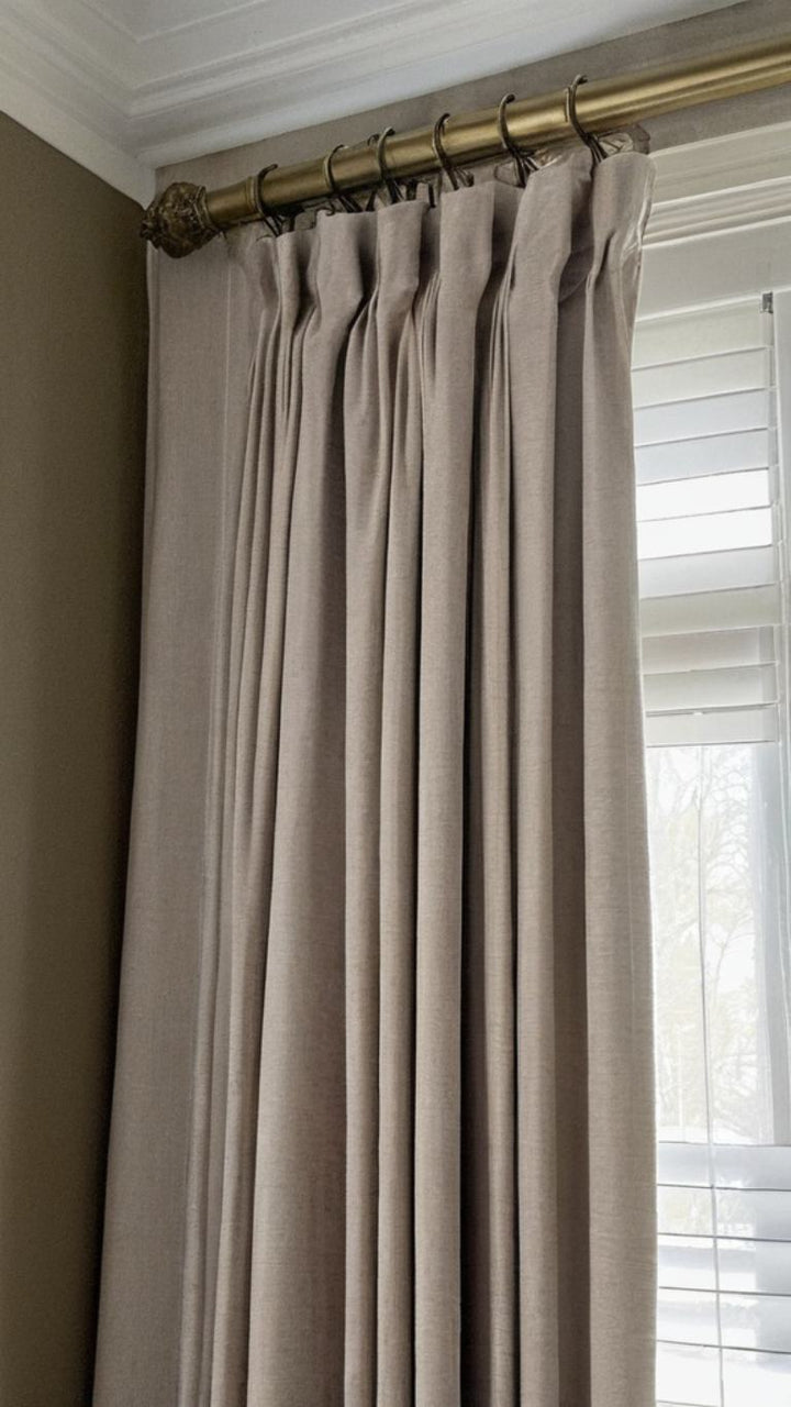 Joy Linen Curtains & Drapes Pleated