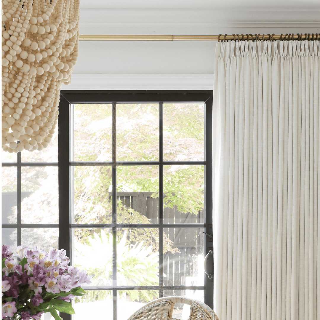 Lia Linen Curtains & Drapes Pleated