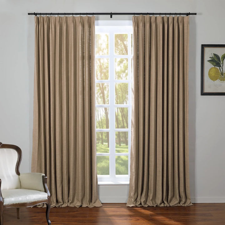 Kay Linen Curtains & Drapes Pleated