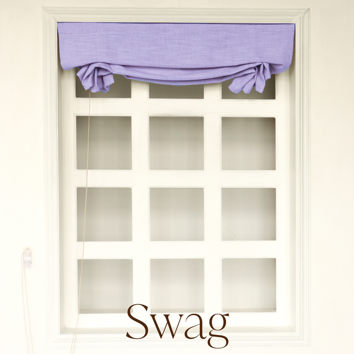 Birkin Velvet Roman Blinds & Shades Cord Lift | Swag