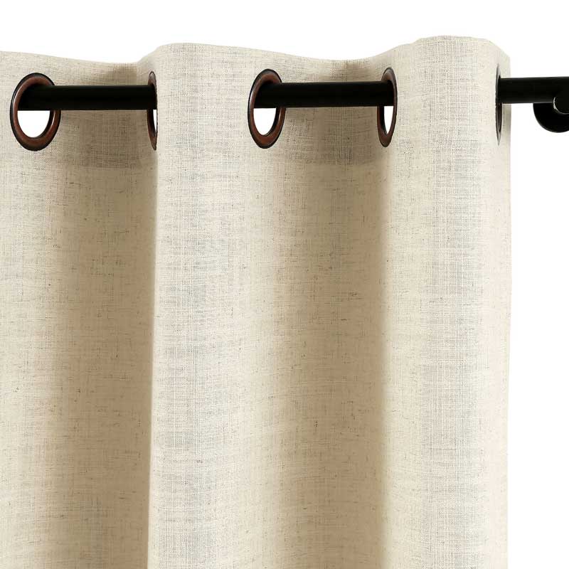 Lia Linen Curtains & Drapes Grommet