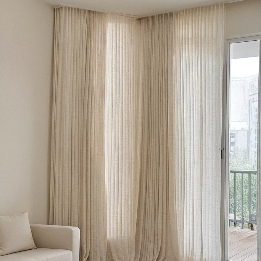 Kay Linen Curtains & Drapes Soft Top