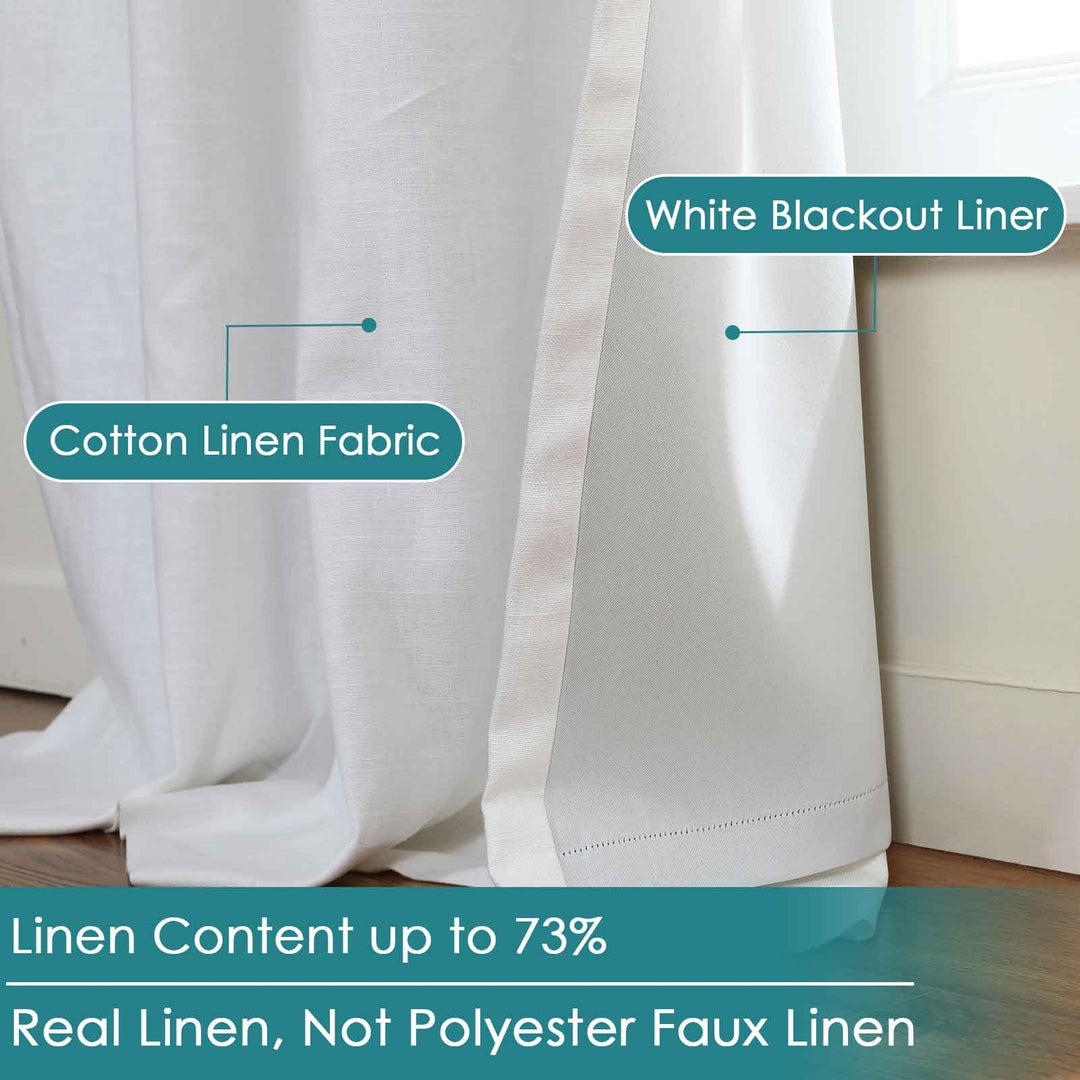 Sia Linen Curtains & Drapes Soft Top